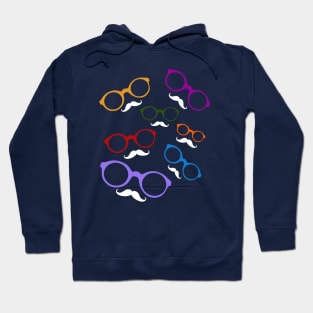 Ghosts With Hipster Glasses Hoodie